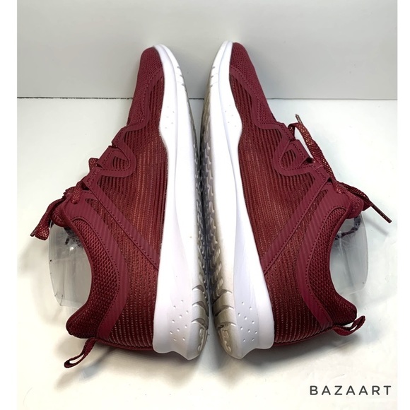 bcg Memory Foam Women’s Netted Burgundy Gold Metallic Sneaker : Sz 8.5B - Picture 6 of 9
